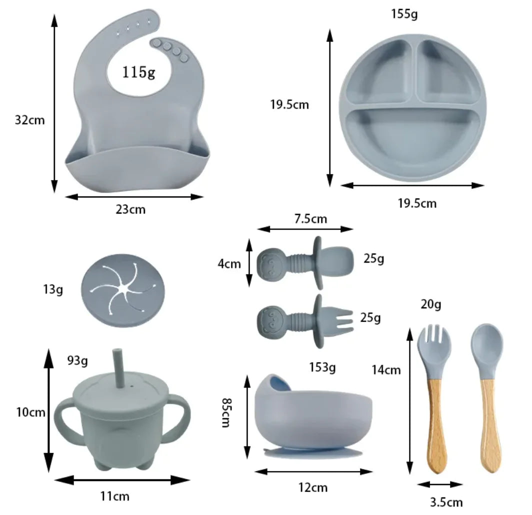 Silicone Baby Self-Feed Set