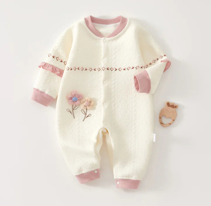 Girl's Cozy Baby Jumpsuit