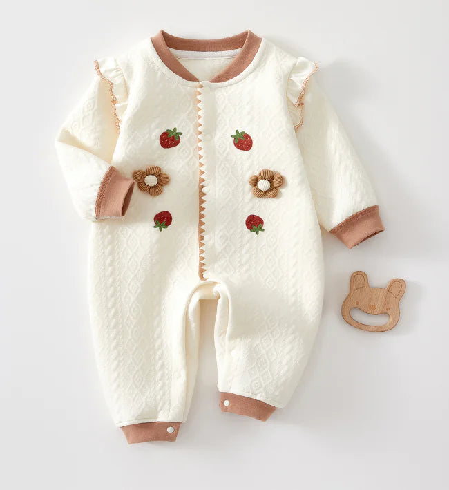 Girl's Cozy Baby Jumpsuit