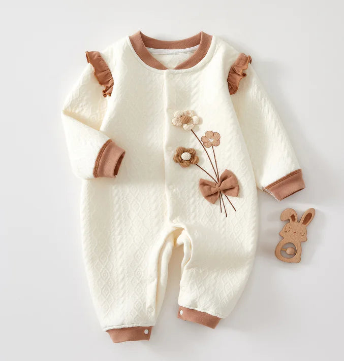 Girl's Cozy Baby Jumpsuit