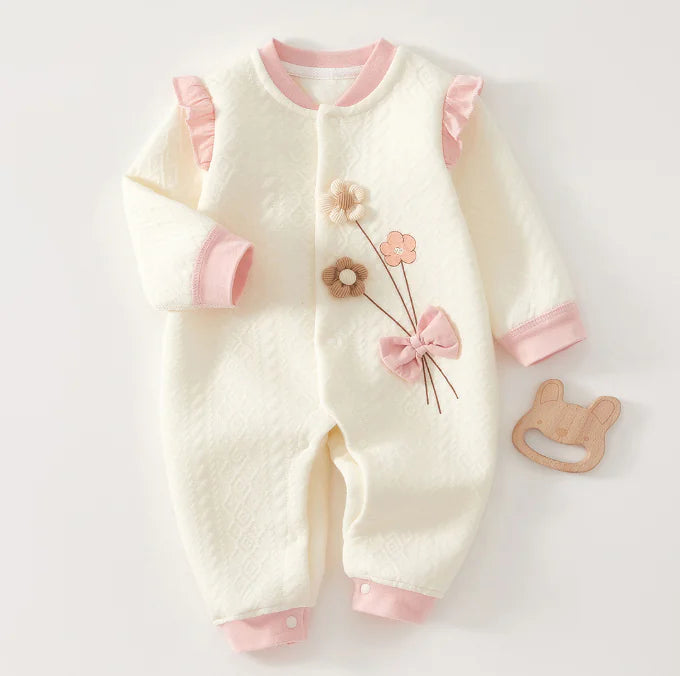 Girl's Cozy Baby Jumpsuit