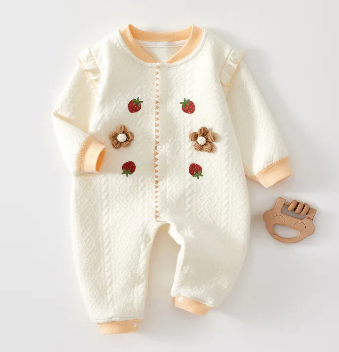 Girl's Cozy Baby Jumpsuit