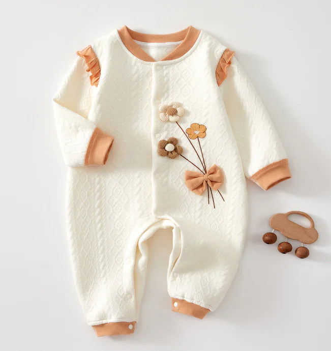 Girl's Cozy Baby Jumpsuit