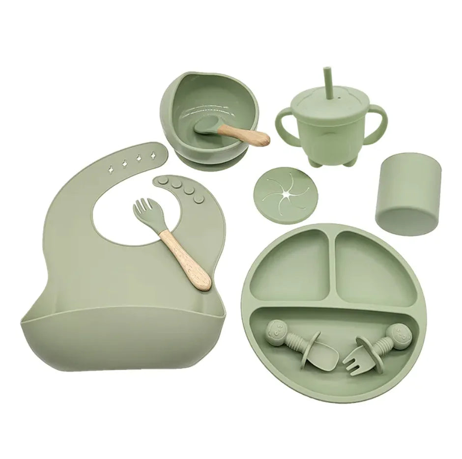 Silicone Baby Self-Feed Set