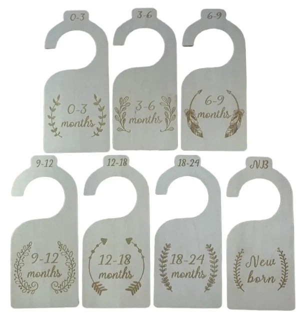 Wooden Baby Closet Size Divider Set