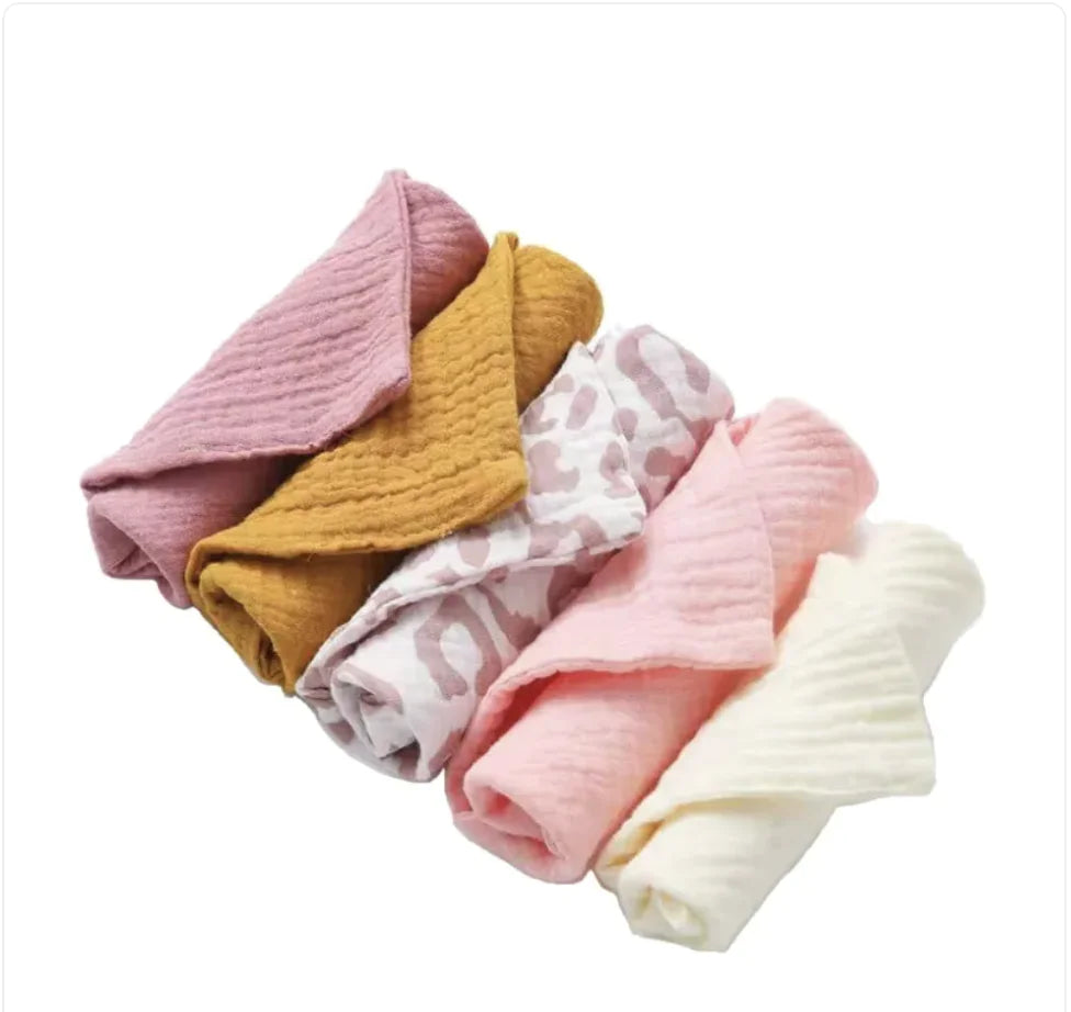 5-Pack Baby Cotton Face Cloths